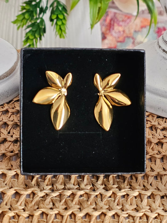 Flower Leaf Earrings