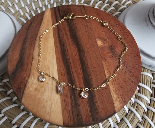 Pink Zircon Bracelet